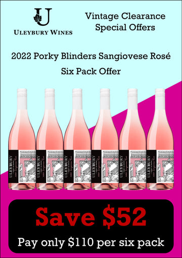 2022 Porky Blinders Sangiovese Rosé Six Pack